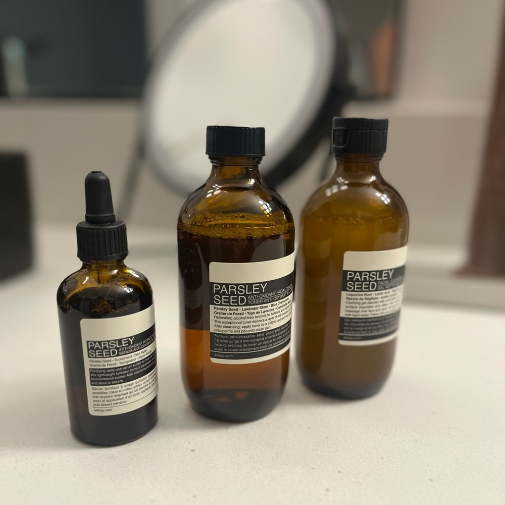 Aesop Parsley Seed facial kit - newly used